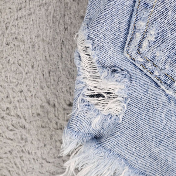 Agolde Size 24 Womens Shorts Button Fly Distress Cut Off Actual 26x2 - Picture 4 of 11